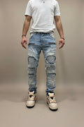 Jeans Biker Distressed kslab