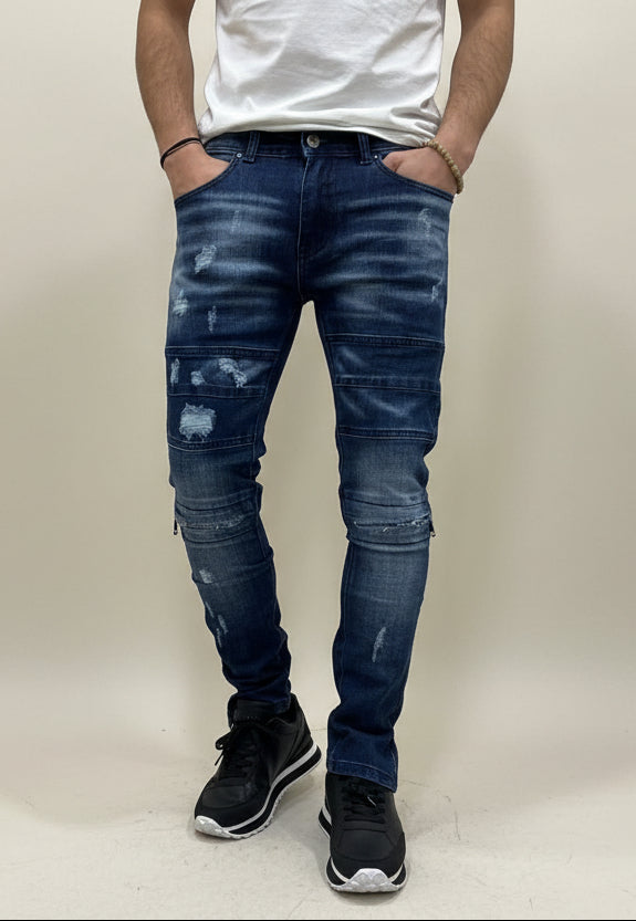 Jeans Biker MidNight Kslab