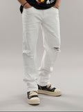 Jeans Baggy White Kslab