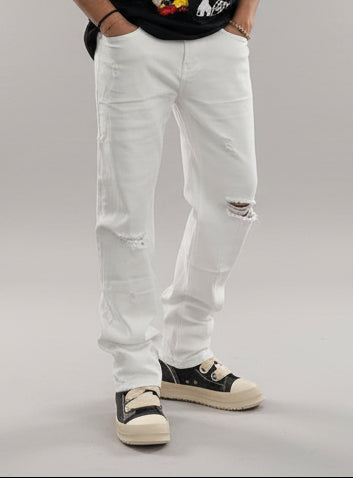 Jeans Baggy White Kslab