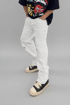 Jeans Baggy White Kslab