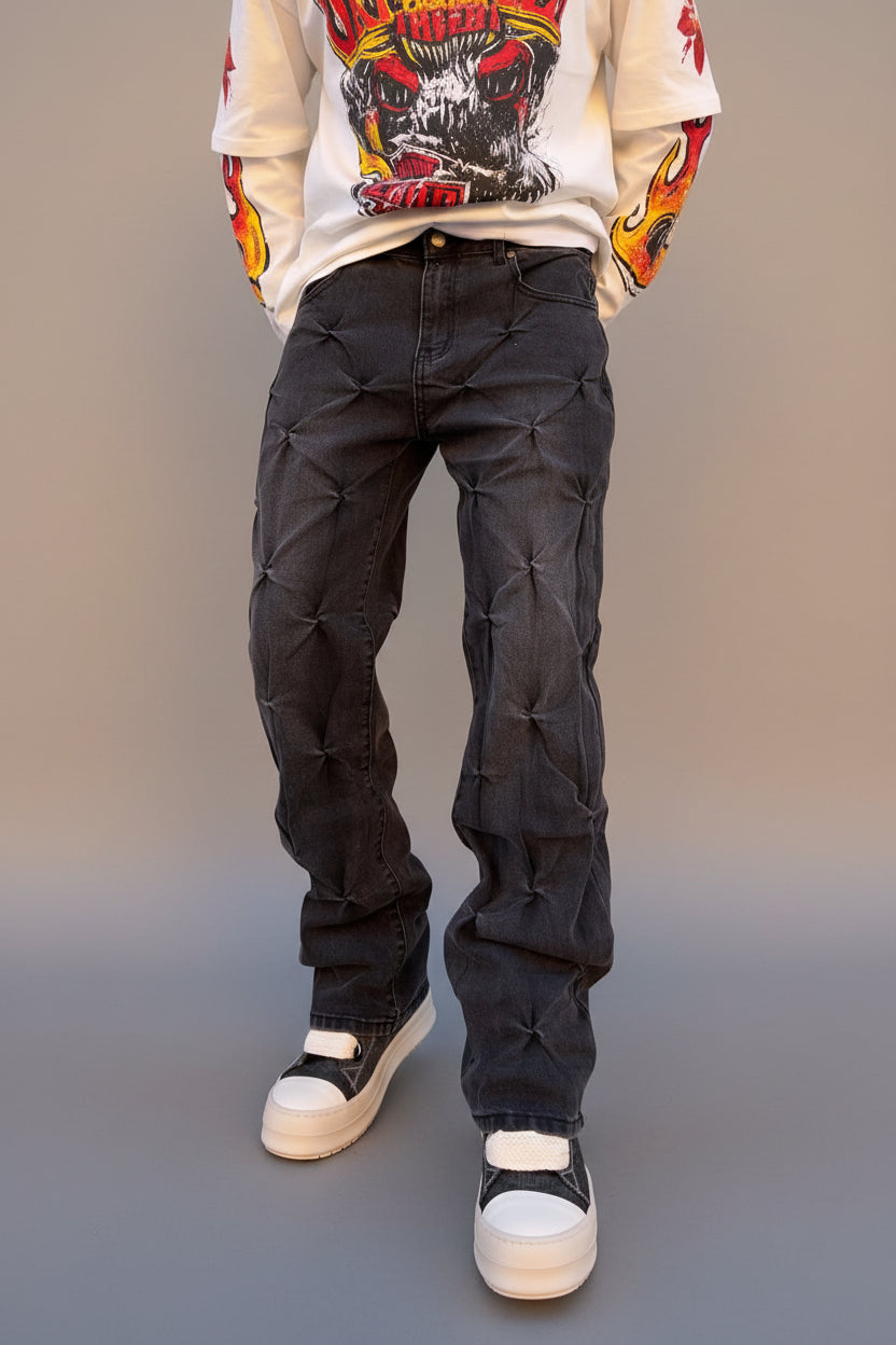 Jeans FlareFit Plissè Kslab