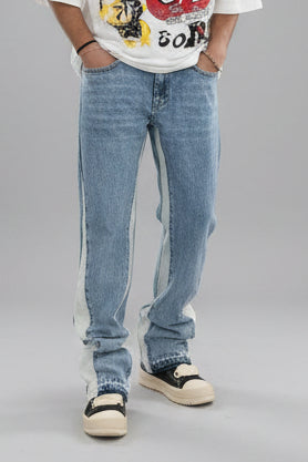 Jeans Flare Fit Contrast Kslab