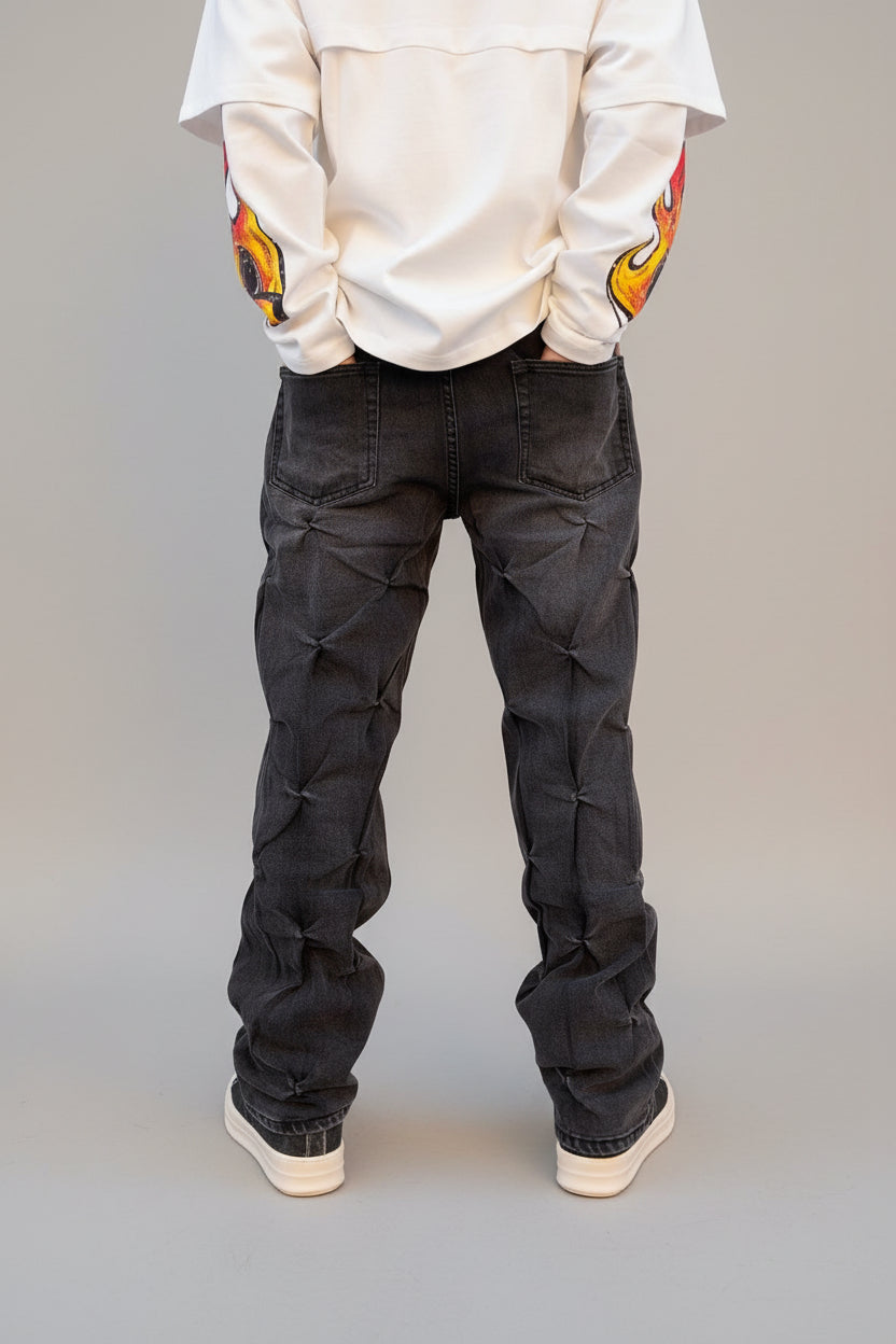 Jeans FlareFit Plissè Kslab