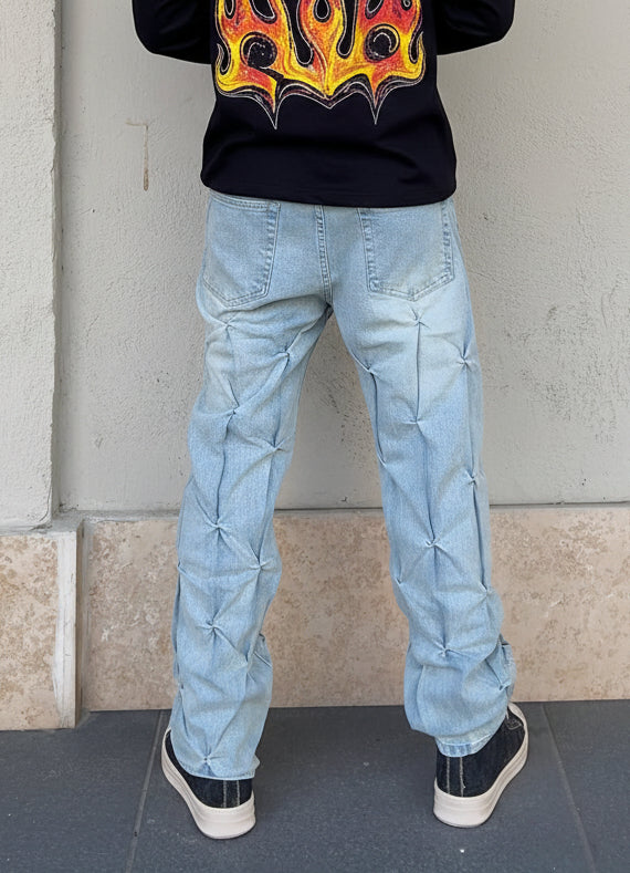 Jeans FlareFit Plissè Kslab