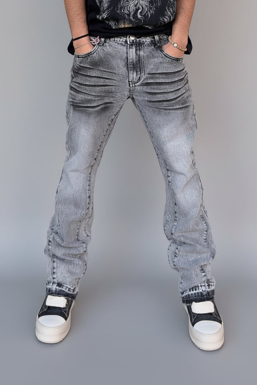 Jeans Flare Fit Grey KSLAB
