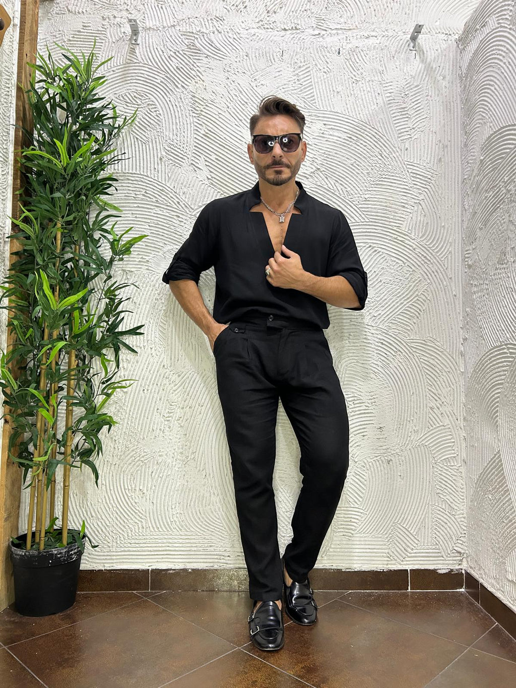 Pantalone Bustino Regolabile in Lino KSLAB