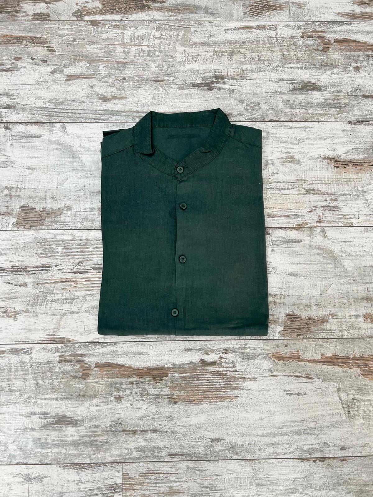 Camicia Lino Collo Coreano  KSLAB