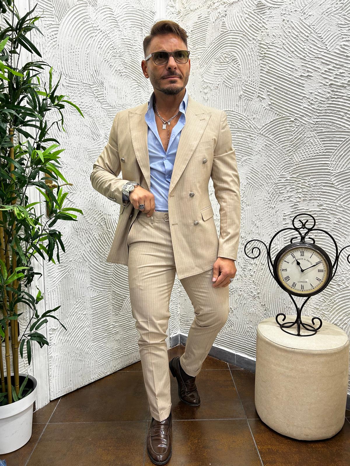 Abito DoppioPetto gessato ✨LuxuryCollection