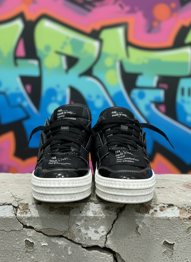 SNEAKERS F09 mod. OF*-WH*TE bassa