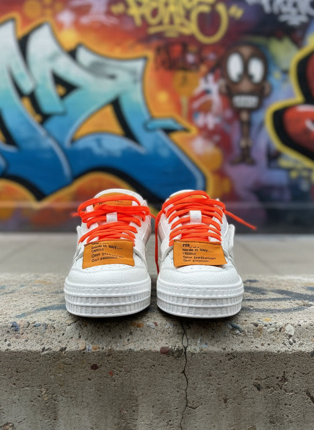 SNEAKERS F09 mod. OF*-WH*TE bassa