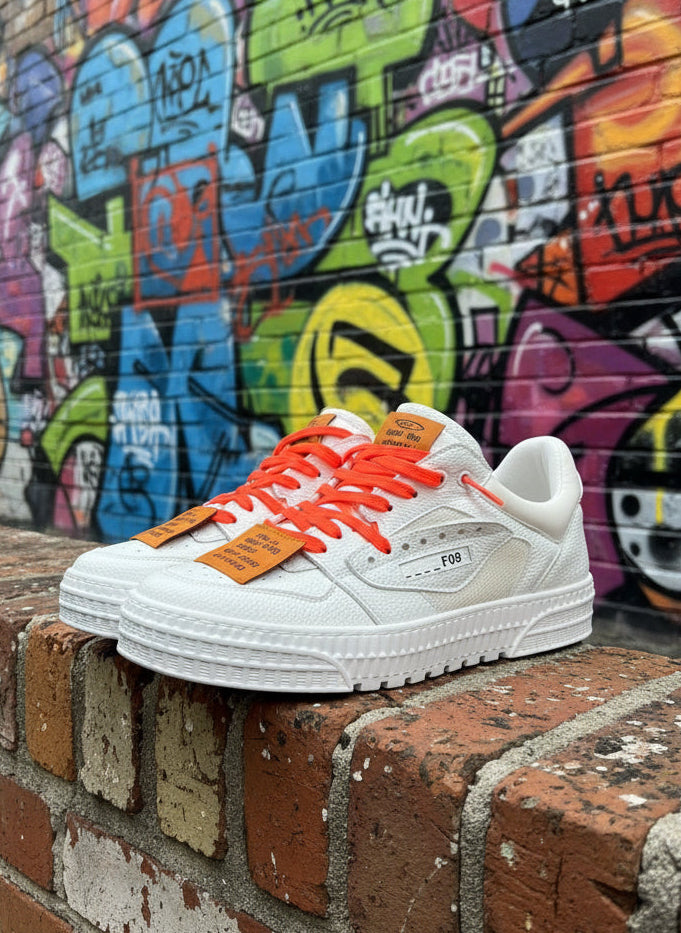 SNEAKERS F09 mod. OF*-WH*TE bassa