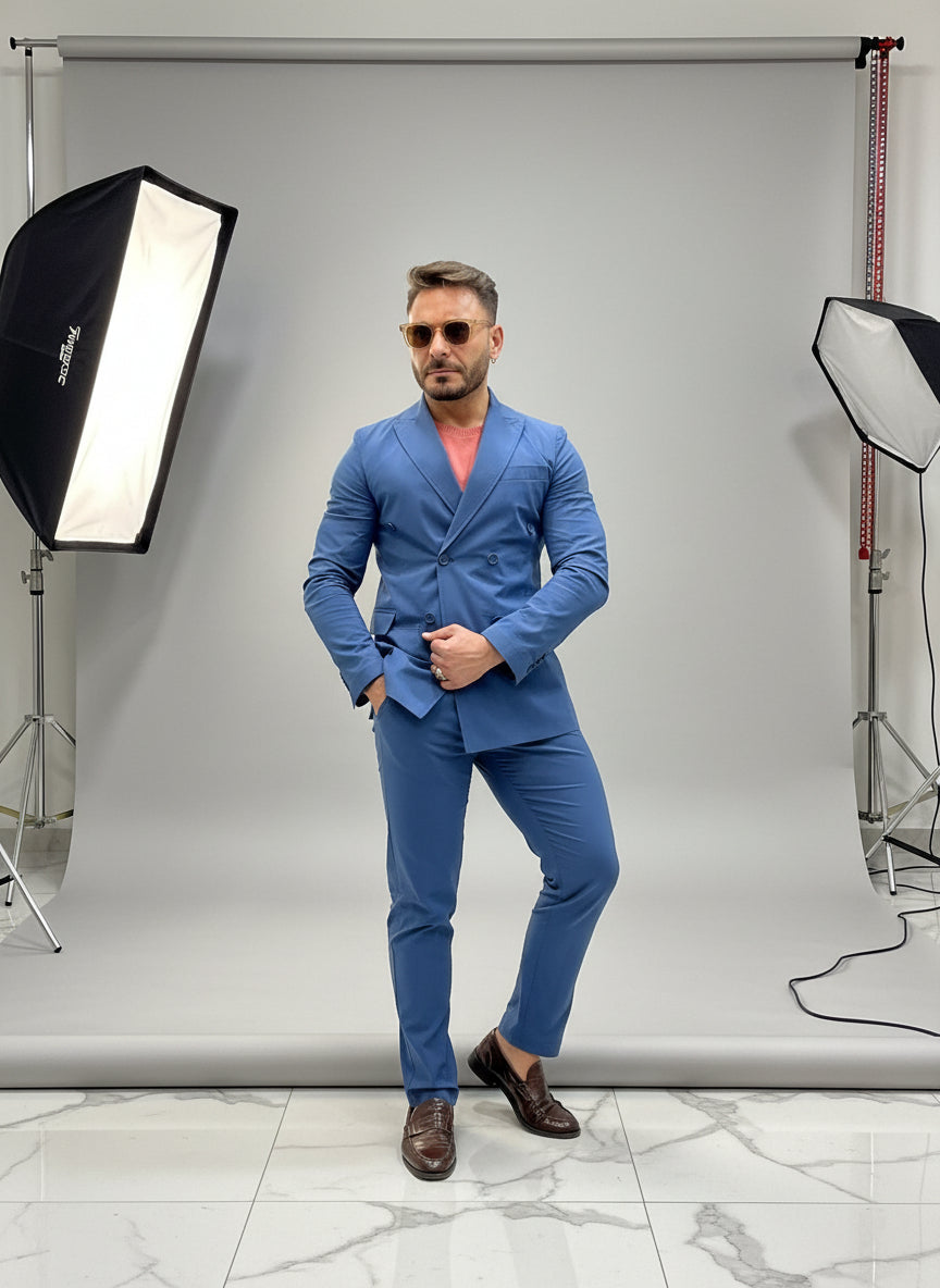 Abito doppiopetto cotone lavato LuxuryCollection ✨