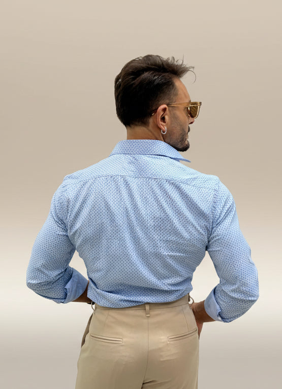 Camicia fantasia cravatta telamira