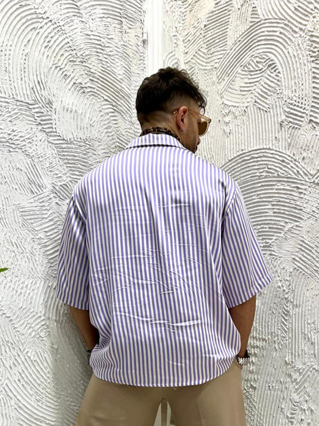 Camicia crop rigata THE BROTHERS