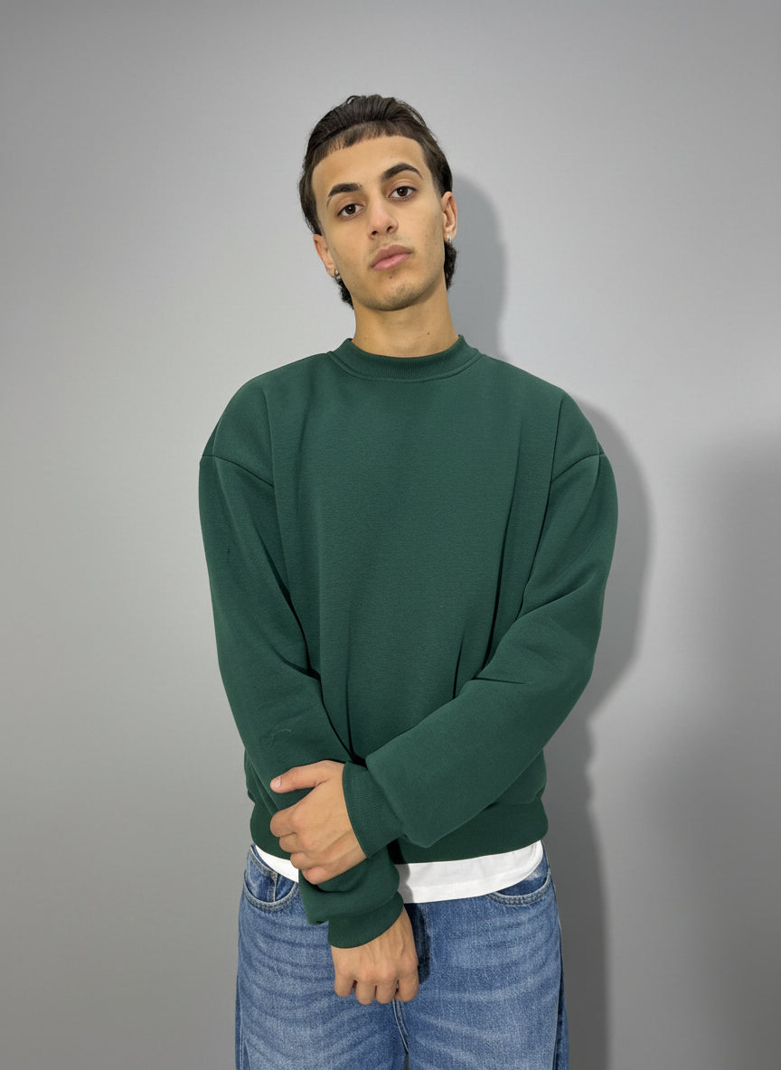 Felpa BoxyFit girocollo