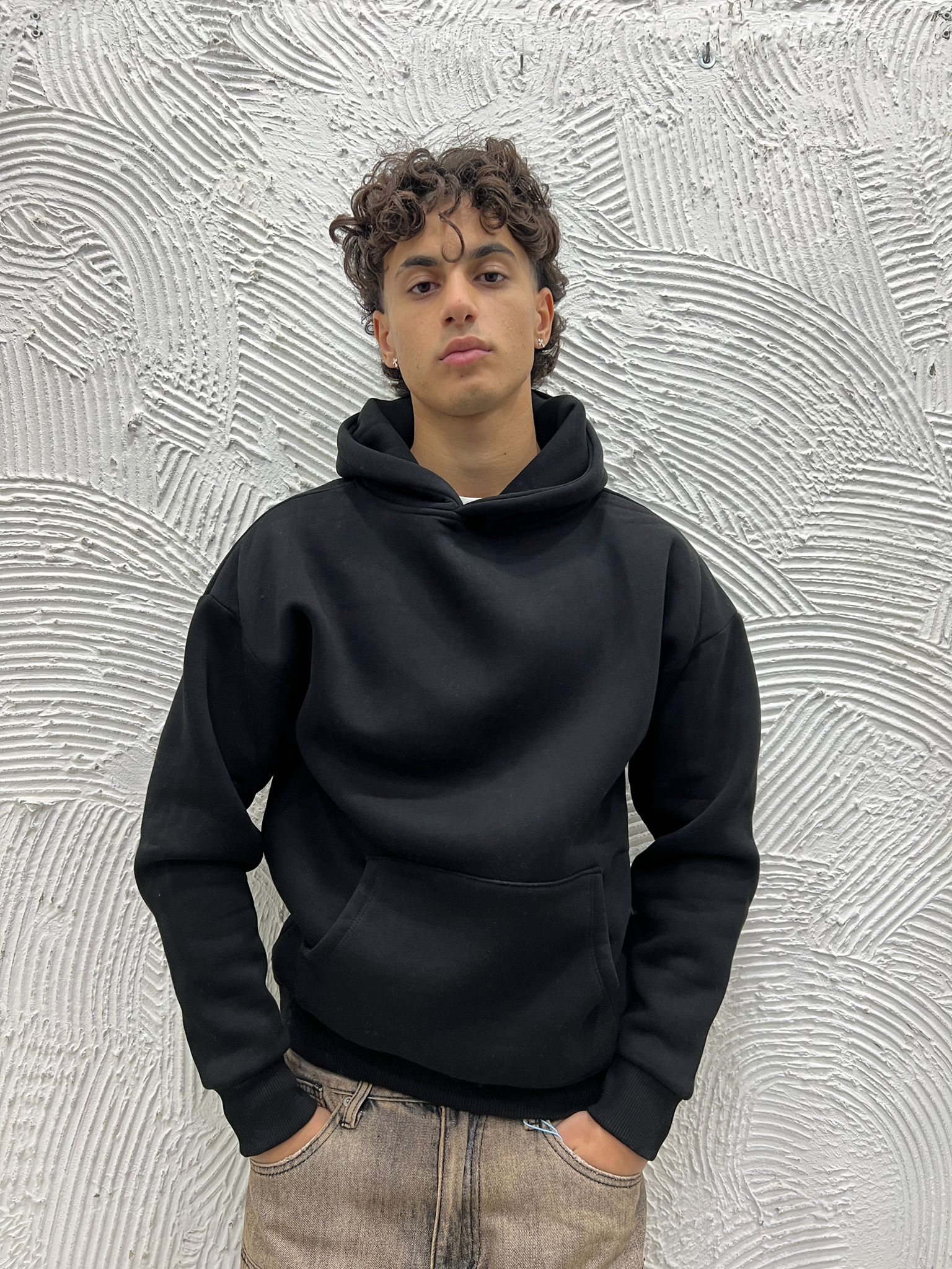 Felpa BoxyFit Cappuccio