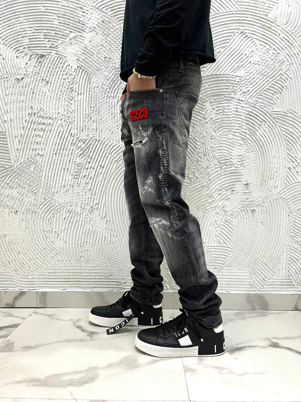 JEANS G2FIRENZE THREE POCKET BLACK