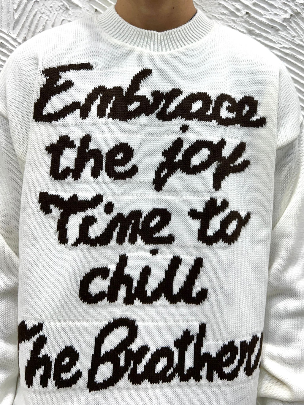 Maglioncino "Embrace The Joy"