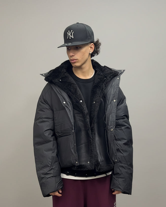 PUFFER abbottonatura montone