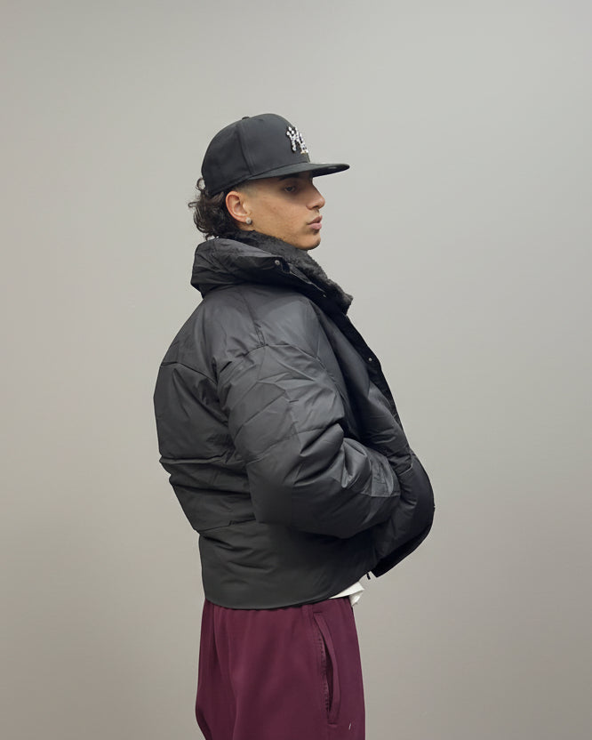 PUFFER abbottonatura montone