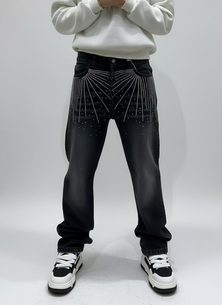 JEANS BAGGY BRILLANT