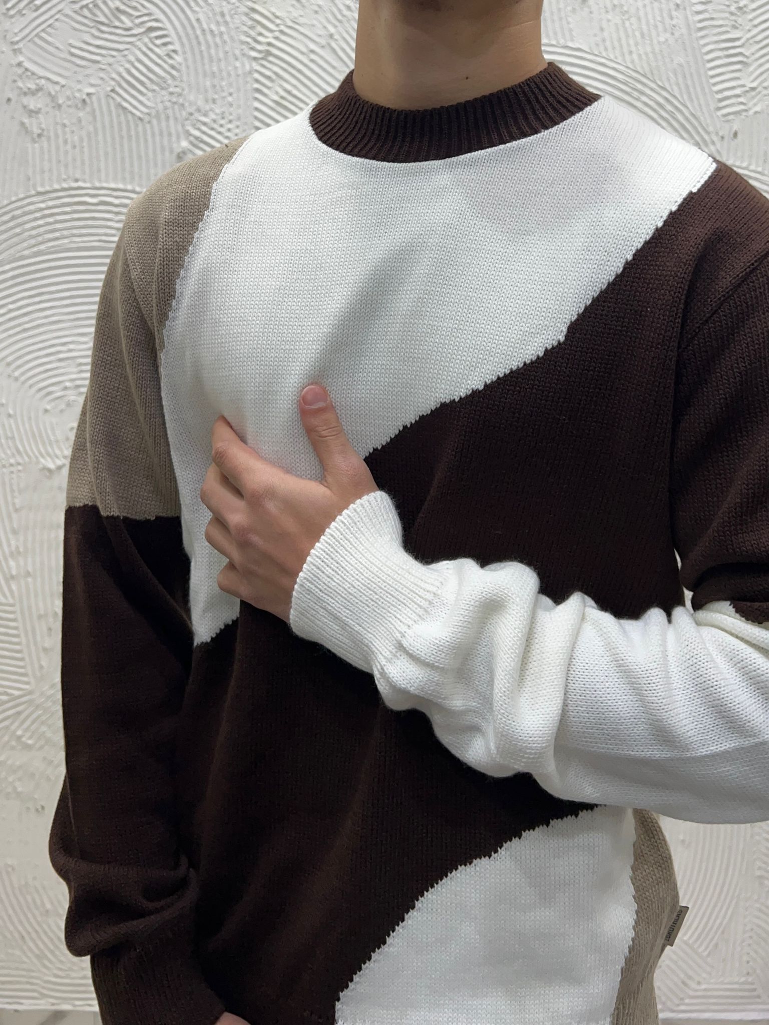 MAGLIONCINO GIROCOLLO TRICOLOR